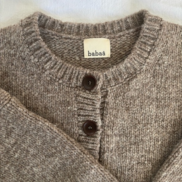 Babaa Wool Cardigan No 61 in Dark Mist - Picture 2 of 9